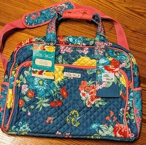 The Pioneer Woman Fancy Flourish Quilted Fabric Weekender Bag